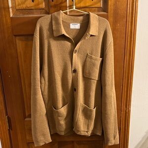 Old Navy Camel Button-Up Sweater